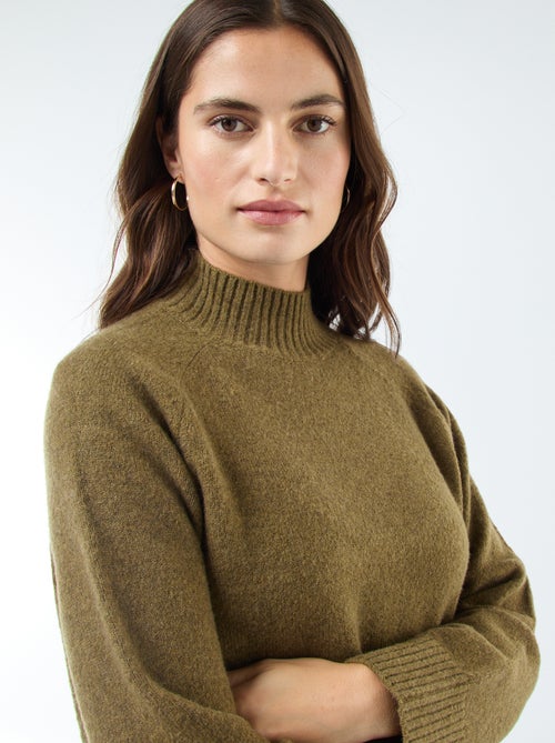 Jersey de punto con cuello alto - Kiabi