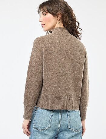 Jersey de punto con cuello alto