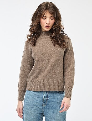 Jersey de punto con cuello alto