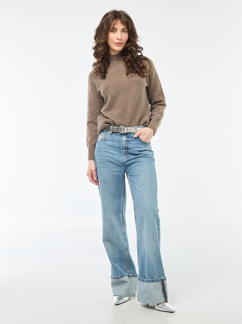 Jersey de punto con cuello alto - Kiabi