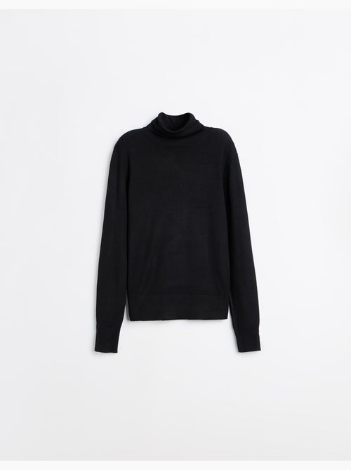 Jersey de punto con cuello alto, mo fashion - Kiabi Jersey de punto con cuello alto, mo fashion - Kiabi