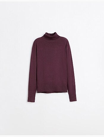 Jersey de punto con cuello alto, mo fashion