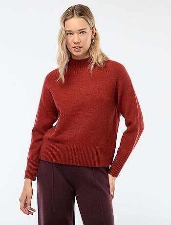 Jersey de punto con cuello alto