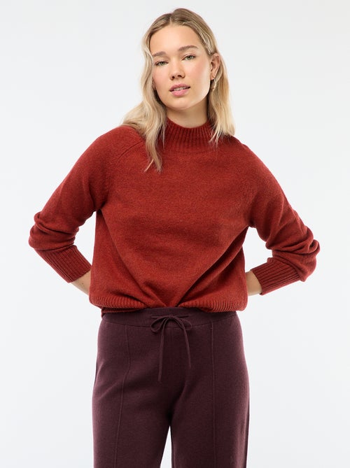 Jersey de punto con cuello alto - Kiabi