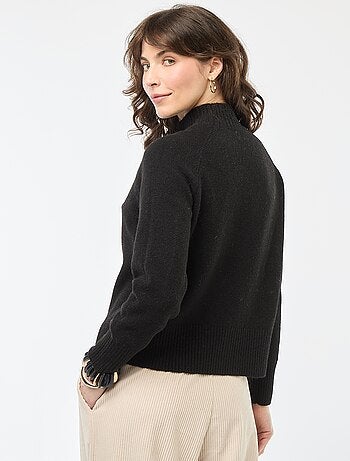 Jersey de punto con cuello alto