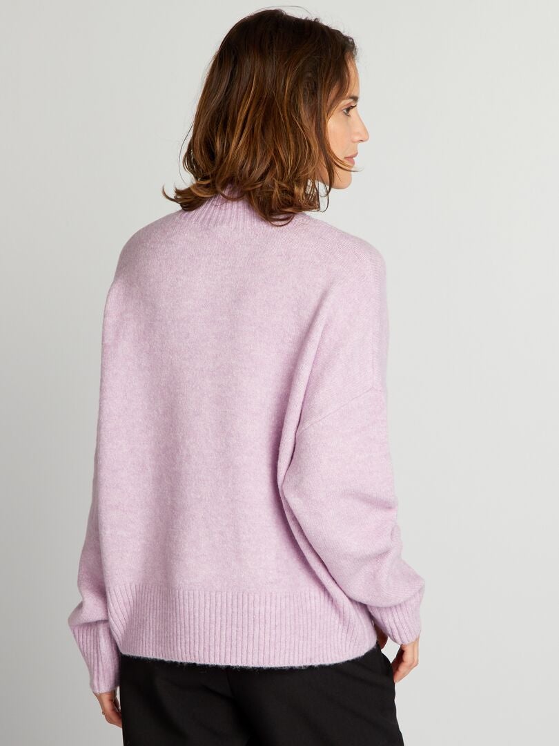 Jersey Azul Marino Jersey Cuello Alto Negro Mujer H&m Jersey