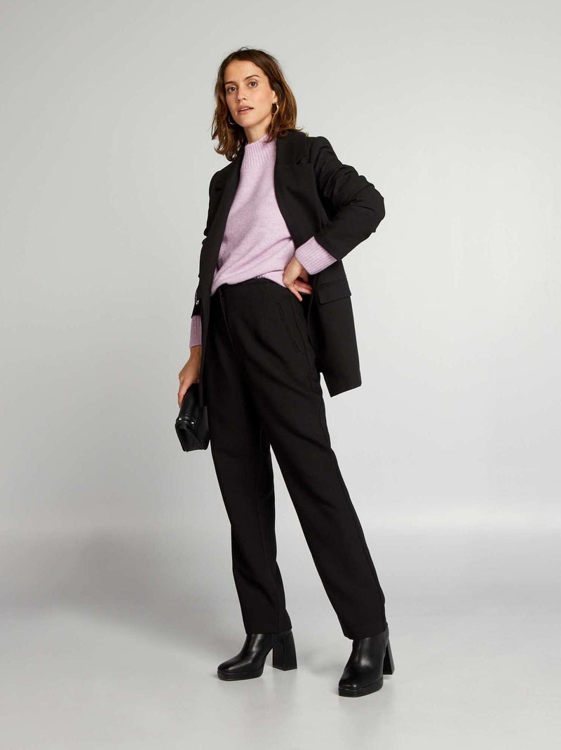 Jersey de punto con cuello alto PURPURA - Kiabi