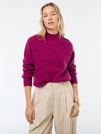 Jersey de punto con cuello alto