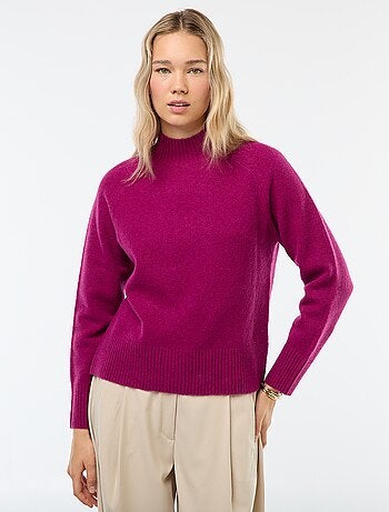 Jersey de punto con cuello alto