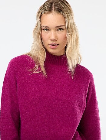 Jersey de punto con cuello alto