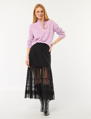 Jersey de punto con cuello alto