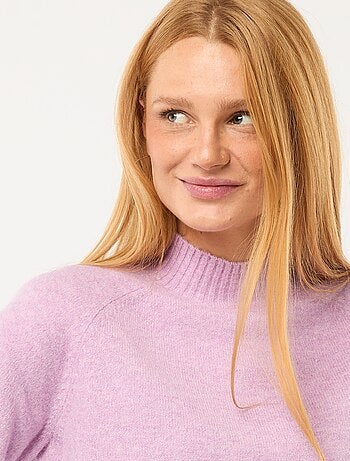 Jersey de punto con cuello alto