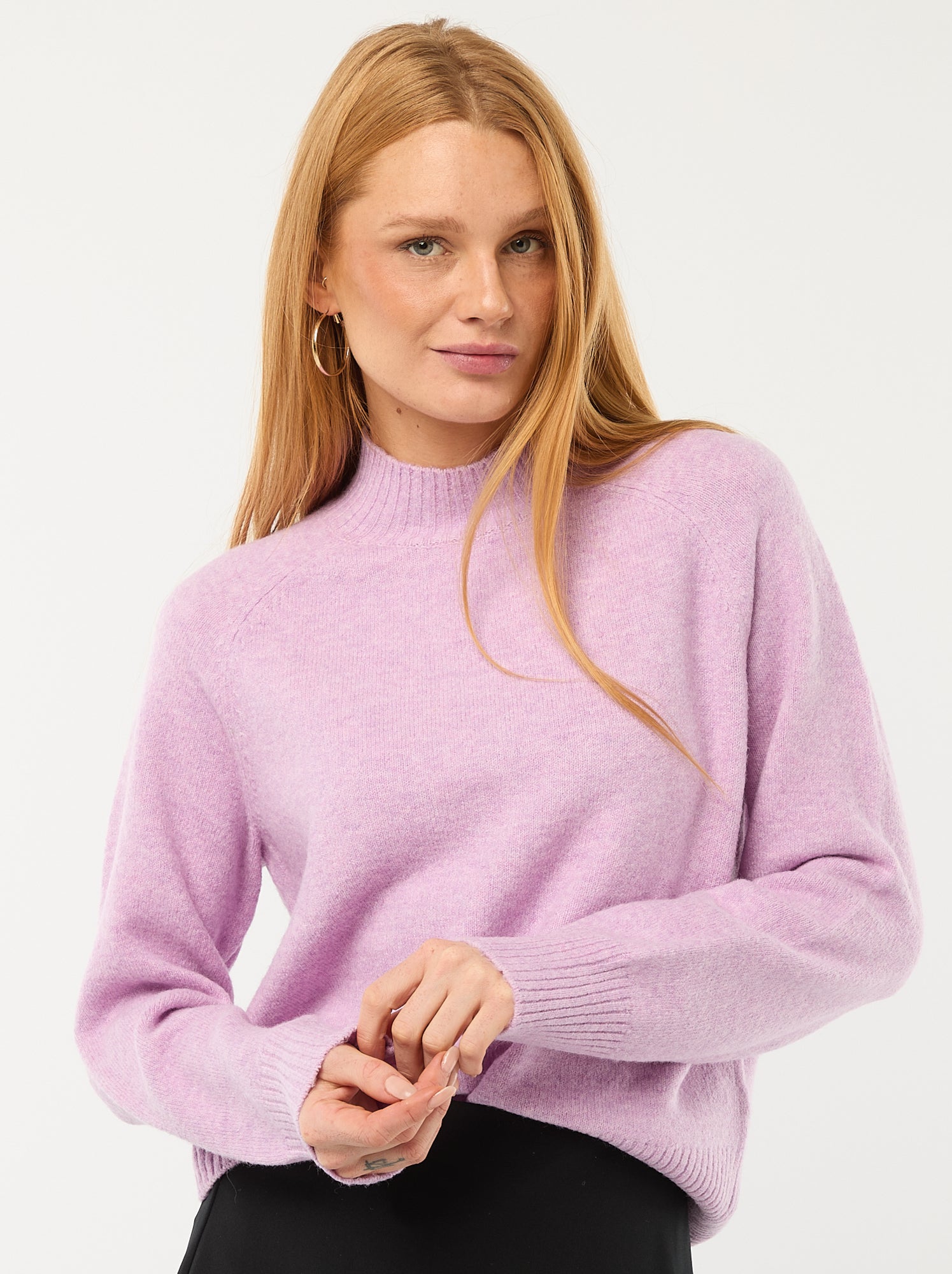 Jersey de punto con cuello alto