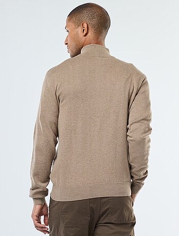Jersey cuello chimenea de punto
