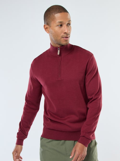 Jersey de punto con cuello chimenea - Kiabi