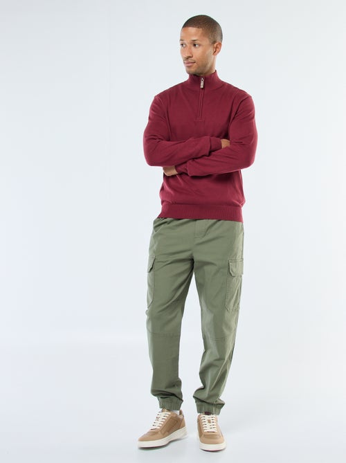 Jersey de punto con cuello chimenea - Kiabi