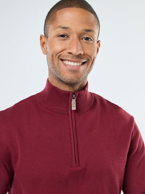 Jersey de punto con cuello chimenea - Kiabi