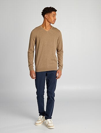 Jersey de punto con cuello de pico +1,90 m