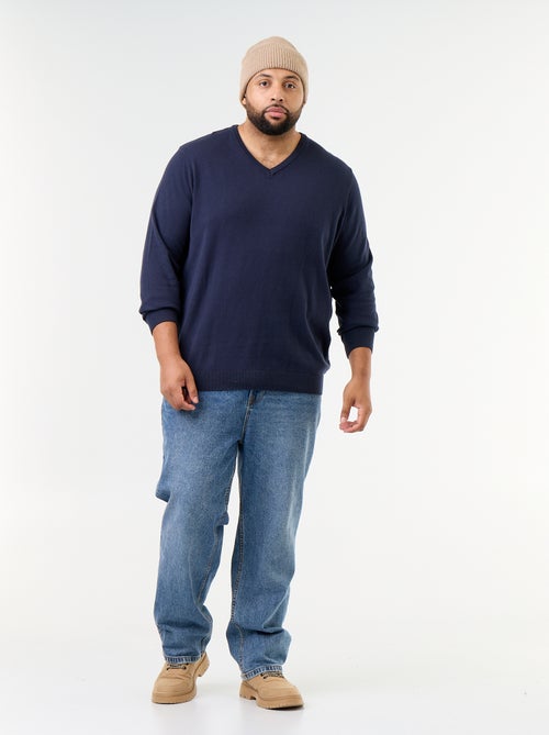 Jersey de punto con cuello de pico - Kiabi Jersey de punto con cuello de pico - Kiabi