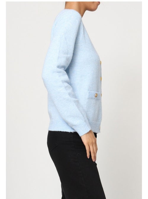 Jersey de punto con cuello de pico Kebello - Kiabi