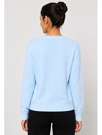 Jersey de punto con cuello de pico Kebello