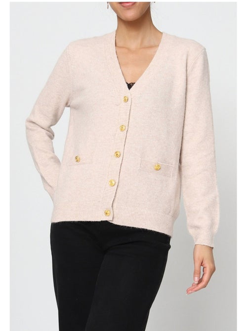 Jersey de punto con cuello de pico Kebello - Kiabi