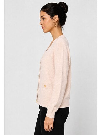 Jersey de punto con cuello de pico Kebello