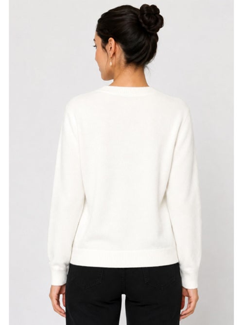 Jersey de punto con cuello de pico Kebello - Kiabi Jersey de punto con cuello de pico Kebello - Kiabi
