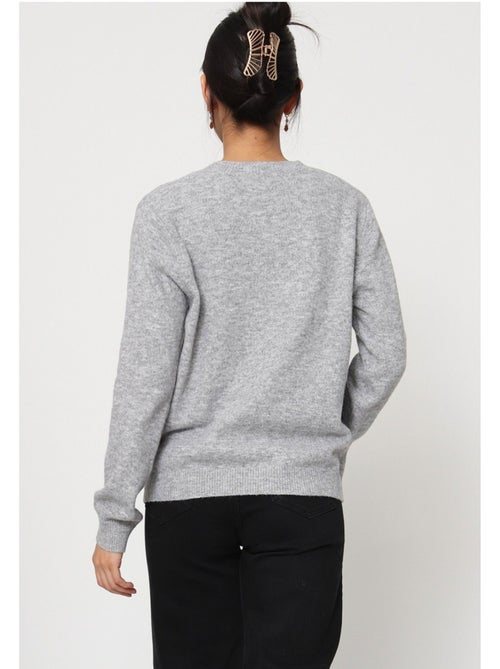 Jersey de punto con cuello de pico Kebello - Kiabi