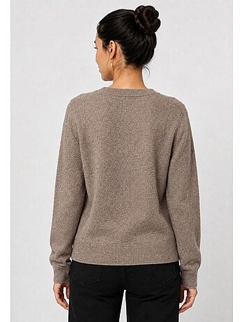 Jersey de punto con cuello de pico Kebello