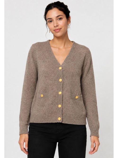 Jersey de punto con cuello de pico Kebello - Kiabi Jersey de punto con cuello de pico Kebello - Kiabi