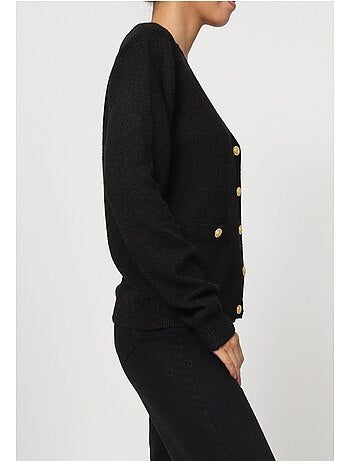 Jersey de punto con cuello de pico Kebello