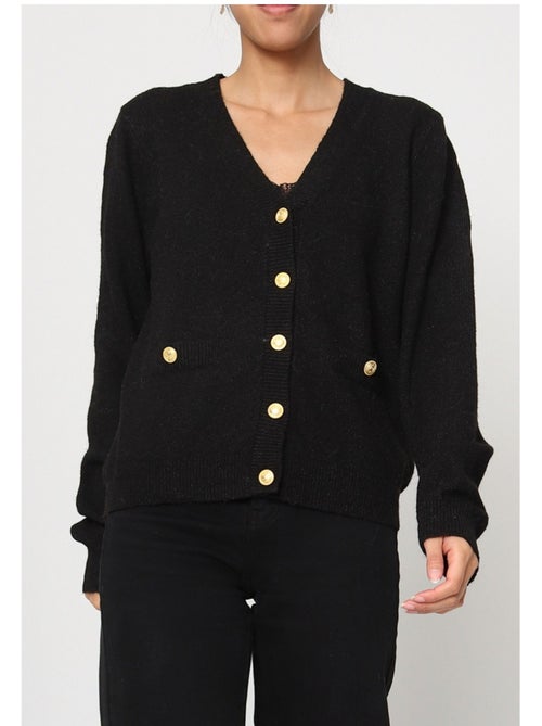 Jersey de punto con cuello de pico Kebello - Kiabi