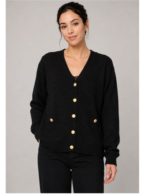 Jersey de punto con cuello de pico Kebello - Kiabi Jersey de punto con cuello de pico Kebello - Kiabi