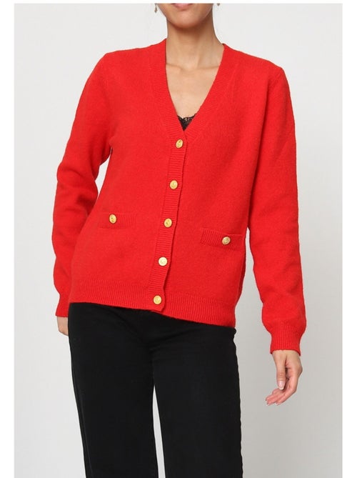 Jersey de punto con cuello de pico Kebello - Kiabi