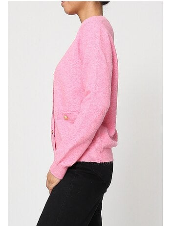 Jersey de punto con cuello de pico Kebello