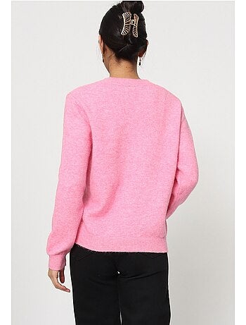 Jersey de punto con cuello de pico Kebello