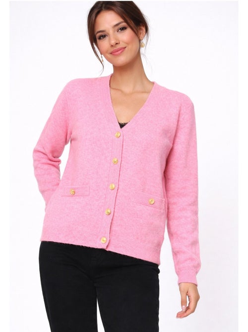 Jersey de punto con cuello de pico Kebello - Kiabi