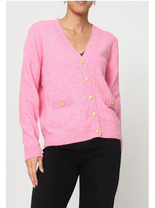 Jersey de punto con cuello de pico Kebello - Kiabi