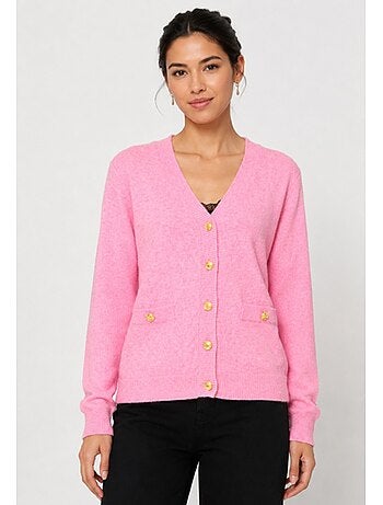 Jersey de punto con cuello de pico Kebello