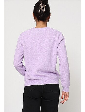 Jersey de punto con cuello de pico Kebello