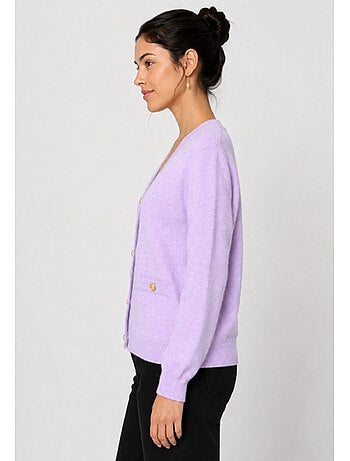 Jersey de punto con cuello de pico Kebello