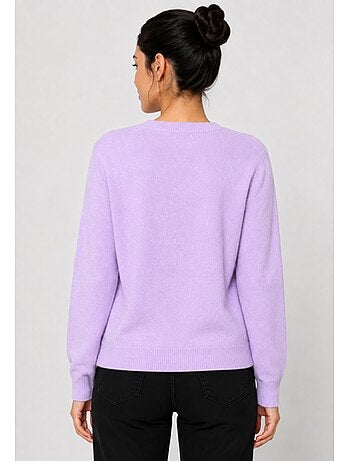 Jersey de punto con cuello de pico Kebello