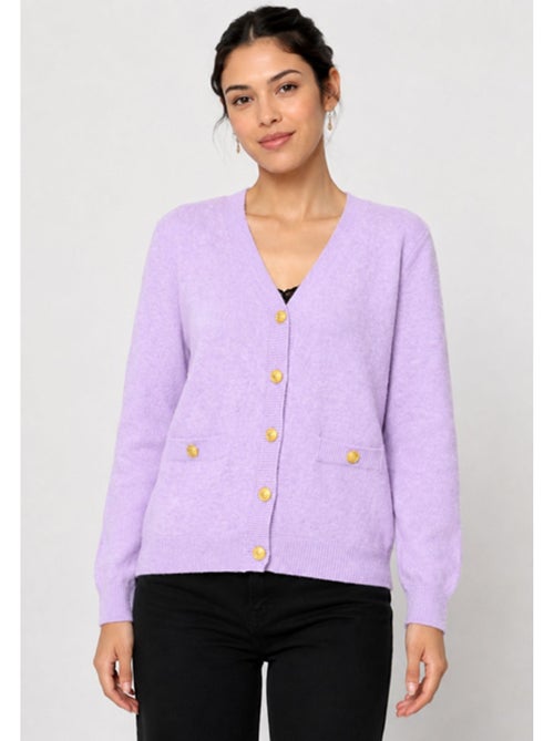 Jersey de punto con cuello de pico Kebello - Kiabi Jersey de punto con cuello de pico Kebello - Kiabi