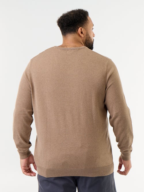 Jersey de punto con cuello de pico - Kiabi Jersey de punto con cuello de pico - Kiabi