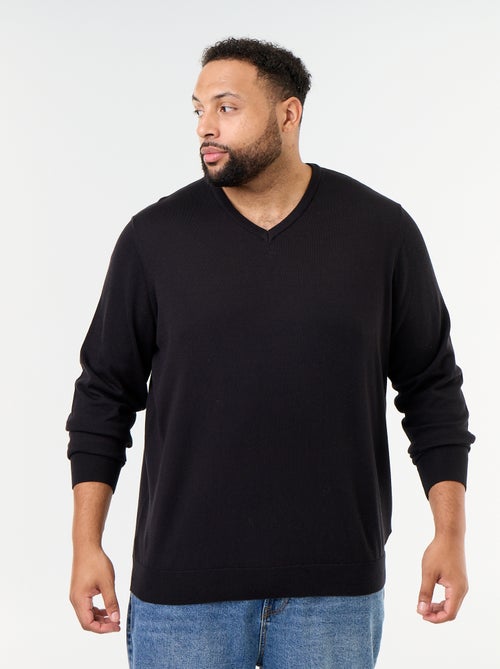 Jersey de punto con cuello de pico - Kiabi Jersey de punto con cuello de pico - Kiabi