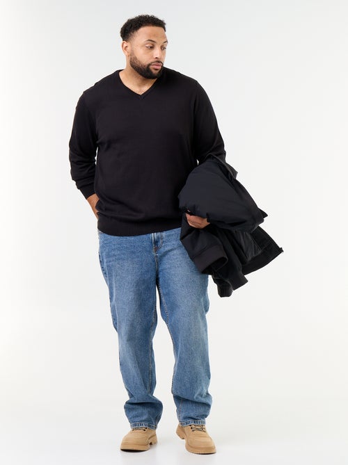 Jersey de punto con cuello de pico - Kiabi Jersey de punto con cuello de pico - Kiabi
