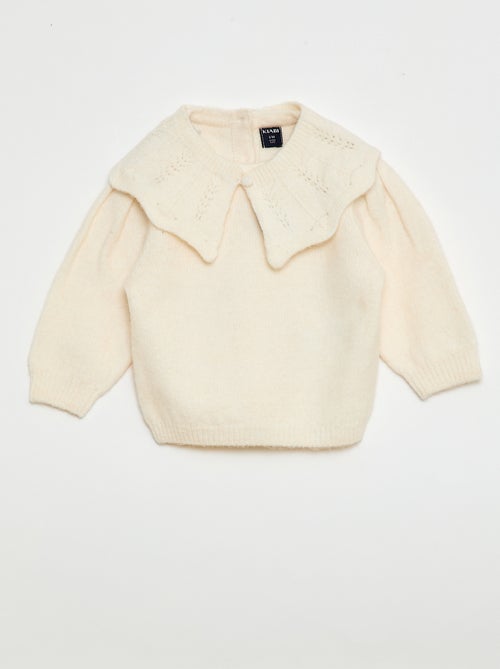 Jersey de punto con cuello desmontable - Kiabi