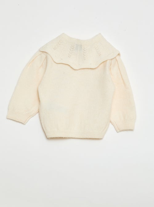 Jersey de punto con cuello desmontable - Kiabi