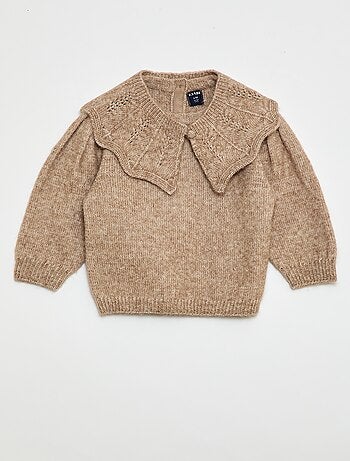 Jersey de punto con cuello desmontable